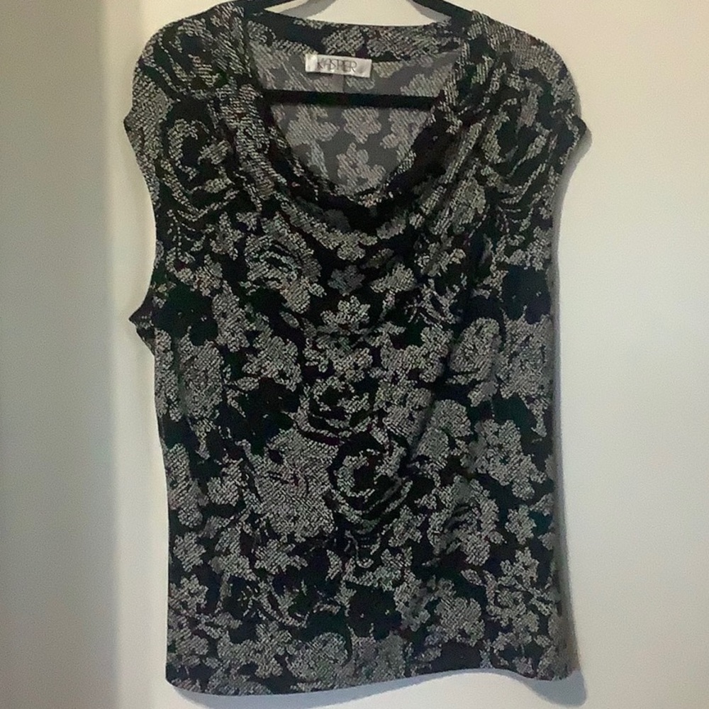 KASPER Sleeveless Cowl Top